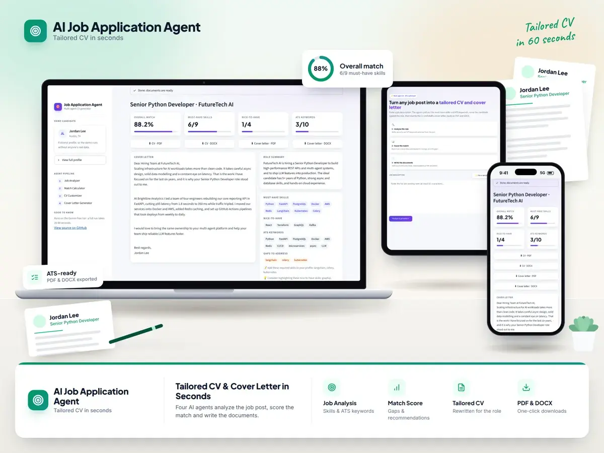 AI Job Application Agent project preview